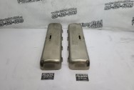 Alan Johnson Cylinder Heads Aluminum Valve Covers BEFORE Chrome-Like Metal Polishing - Aluminum Polishing - Valve Cover Polishing Services