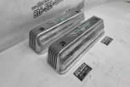 1957 Ford Thunderbird Valve Covers & Breather Project BEFORE Chrome-Like Metal Polishing - Aluminum Polishing - Valve Cover Polishing Services