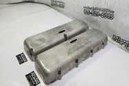 Alan Johnson Cylinder Heads Magnesium Valve Covers BEFORE Chrome-Like Metal Polishing - Magnesium Polishing - Valve Cover Polishing Service