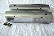 Aluminum Valve Covers BEFORE Chrome-Like Metal Polishing and Buffing Services