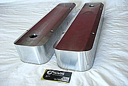 Aluminum Valve Covers BEFORE Chrome-Like Metal Polishing and Buffing Services