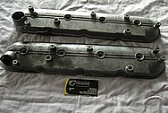 Chevrolet LS1 Aluminum Engine Valve Covers BEFORE Chrome-Like Metal Polishing and Buffing Services Plus Painting Services 