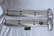 1959 Jaguar XKS 150 DOHC Aluminum Valve Covers BEFORE Chrome-Like Metal Polishing and Buffing Services Plus Painting Services