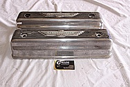 Ford Thunderbird Aluminum Valve Covers BEFORE Chrome-Like Metal Polishing and Buffing Services / Restoration Services 