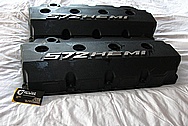 HEMI 572 Aluminum Valve Covers BEFORE Chrome-Like Metal Polishing and Buffing Services / Restoration Services Plus Custom Painting Services Plus Custom Painting Services 