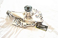 Edelbrock Aluminum Water Pump AFTER Chrome-Like Metal Polishing and Buffing Services