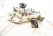 Edelbrock Aluminum Water Pump AFTER Chrome-Like Metal Polishing and Buffing Services