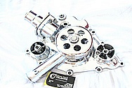 Dodge Hemi 6.1L Engine Aluminum Water Pump AFTER Chrome-Like Metal Polishing and Buffing Services