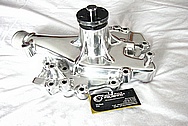 Aluminum V8 Engine Water Pump AFTER Chrome-Like Metal Polishing and Buffing Services