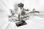 Aluminum Ford Racing Water Pump AFTER Chrome-Like Metal Polishing and Buffing Services / Restoration Services