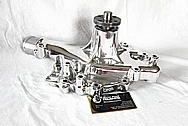 Aluminum Ford Racing Water Pump AFTER Chrome-Like Metal Polishing and Buffing Services / Restoration Services