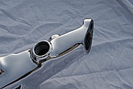 Pontiac V8 Aluminum Crossover Pipe AFTER Chrome-Like Metal Polishing and Buffing Services