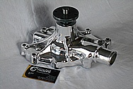 Edelbrock Aluminum Water Pump AFTER Chrome-Like Metal Polishing and Buffing Services / Restoration Services