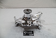 Aluminum Weiand Water Pump AFTER Chrome-Like Metal Polishing and Buffing Services / Restoration Services