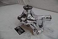 Aluminum Weiand Water Pump AFTER Chrome-Like Metal Polishing and Buffing Services / Restoration Services