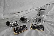 Ford Aluminum Thermostat Housing and Water Pieces AFTER Chrome-Like Metal Polishing - Aluminum Polishing 