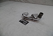 Toyota Supra 2JZ-GTE Aluminum Upper Water Housing Piece AFTER Chrome-Like Metal Polishing - Aluminum Polishing 