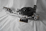 Chevrolet Corvette Aluminum Water Pump Housing AFTER Chrome-Like Metal Polishing - Aluminum Polishing Services