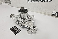 Aluminum Water Pump Housing BEFORE Chrome-Like Metal Polishing - Aluminum Polishing - Waterpump Polishing