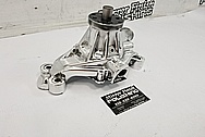 Aluminum Water Pump Housing BEFORE Chrome-Like Metal Polishing - Aluminum Polishing - Waterpump Polishing