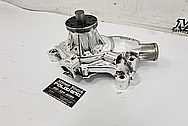 Aluminum Water Pump Housing BEFORE Chrome-Like Metal Polishing - Aluminum Polishing - Waterpump Polishing