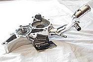 1993 Mazda RX7 Rotary Aluminum Waterpump Housing AFTER Chrome-Like Metal Polishing and Buffing Services