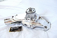 Chevrolet ZL-1 V8 Aluminum Water Pump AFTER Chrome-Like Metal Polishing and Buffing Services