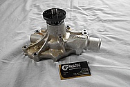 Edelbrock Aluminum Water Pump BEFORE Chrome-Like Metal Polishing and Buffing Services / Restoration Services