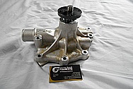 Edelbrock Aluminum Water Pump BEFORE Chrome-Like Metal Polishing and Buffing Services / Restoration Services