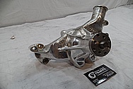 Aluminum Weiand Water Pump BEFORE Chrome-Like Metal Polishing and Buffing Services / Restoration Services