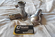 Mitsubishi 3000GT Aluminum Thermostat Housing & Water Piece BEFORE Chrome-Like Metal Polishing and Buffing Services / Restoration Services 