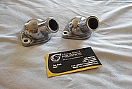 Aluminum Water Thermostat Housing BEFORE Chrome-Like Metal Polishing and Buffing Services - Aluminum Polishing 