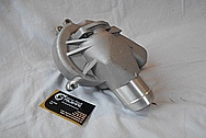 Aluminum Waterpump BEFORE Chrome-Like Metal Polishing and Buffing Services - Aluminum Polishing 