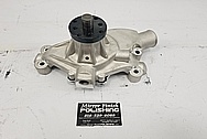 Aluminum Water Pump Housing BEFORE Chrome-Like Metal Polishing - Aluminum Polishing - Waterpump Polishing 