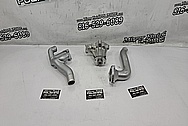 Nissan 300ZX Aluminum Water Pump Pieces BEFORE Chrome-Like Metal Polishing - Aluminum Polishing - Waterpump Parts Polishing