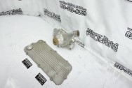 Aluminum Weiand Water Pump BEFORE Chrome-Like Metal Polishing - Aluminum Polishing - Water Pump Polishing Service 