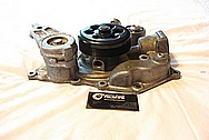 Dodge Challenger 6.1L Hemi Engine Aluminum Water Pump BEFORE Chrome-Like Metal Polishing and Buffing Services