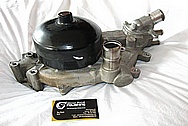 2000 Chevy Corvette Aluminum Water Pump BEFORE Chrome-Like Metal Polishing and Buffing Services / Restoration Services