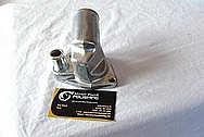Aluminum Thermostat Housing Piece BEFORE Chrome-Like Metal Polishing and Buffing Services / Restoration Services
