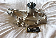 Aluminum Ford Racing Water Pump BEFORE Chrome-Like Metal Polishing and Buffing Services / Restoration Services