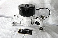 Meziere Aluminum Water Pump Top BEFORE Chrome-Like Metal Polishing and Buffing Services / Restoration Services