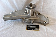 Stewart Aluminum Water Pump Housing BEFORE Chrome-Like Metal Polishing and Buffing Services / Restoration Services 