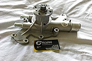 Aluminum V8 Engine Waterpump BEFORE Chrome-Like Metal Polishing and Buffing Services / Restoration Services