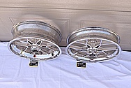 Carrozzeria Aluminum Motorcycle Wheel AFTER Chrome-Like Metal Polishing and Buffing Services