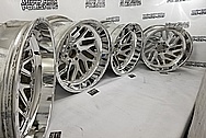 Aluminum Truck Wheels AFTER Chrome-Like Metal Polishing - Aluminum Polishing Services