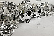 Aluminum Truck Wheels AFTER Chrome-Like Metal Polishing - Aluminum Polishing Services