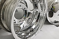 Aluminum Truck Wheels AFTER Chrome-Like Metal Polishing - Aluminum Polishing Services