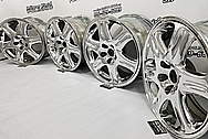 Wheels AFTER Chrome-Like Metal Polishing - Aluminum Polishing Services