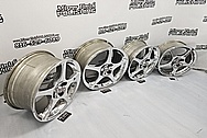 Toyota MR-2 Aluminum Wheels AFTER Chrome-Like Metal Polishing - Aluminum Polishing Services