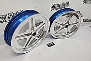 Aluminum Drag Race Wheels AFTER Chrome-Like Metal Polishing and Buffing Services / Restoration Services - Aluminum Polishing - Wheel Polishing